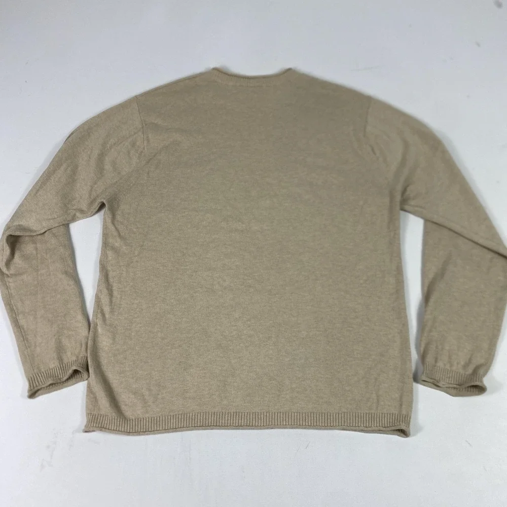 Saturdays New York City Sweater Mens Large Beige Cashmere‎ Blend Crew Neck